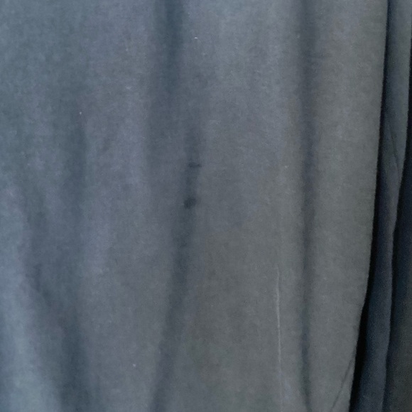 James Perse Long Sleeve Cotton Split Neck Top - Navy - S - Picture 7 of 7